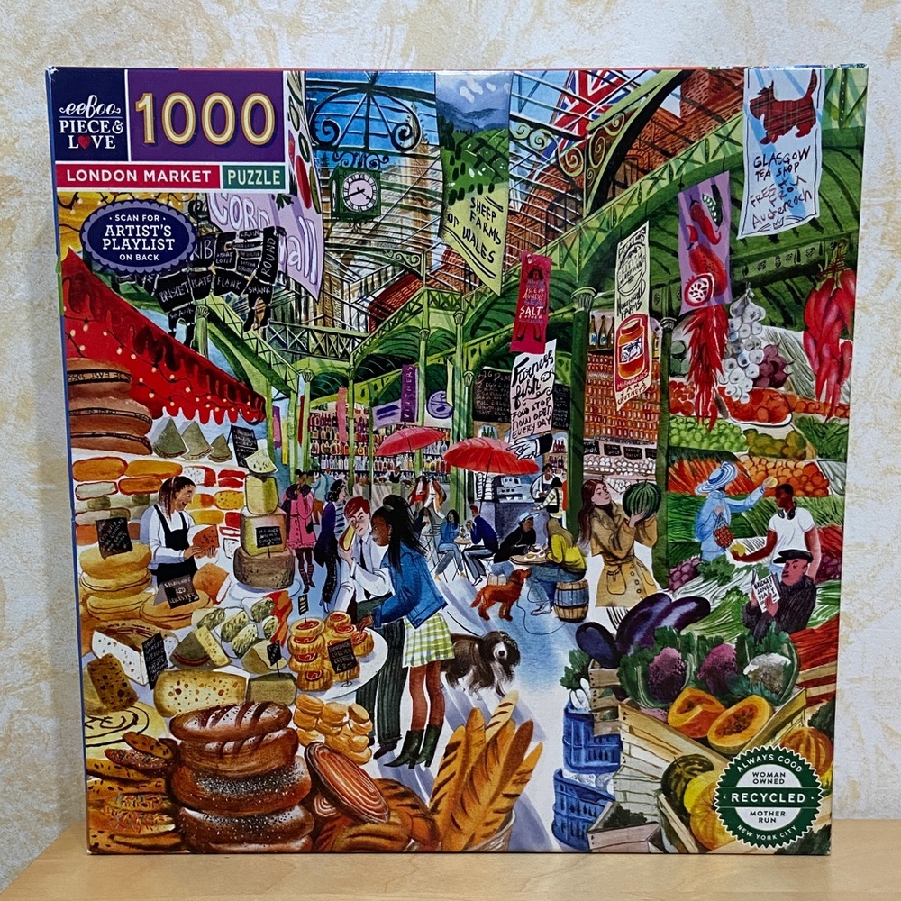 Eeboo London Market - 1000 Piece Puzzle